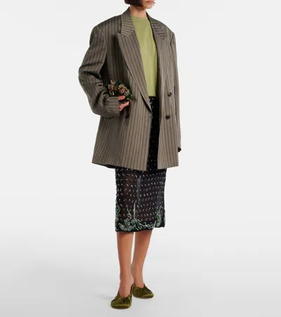 Dries Van Noten Wool Sweater In Green