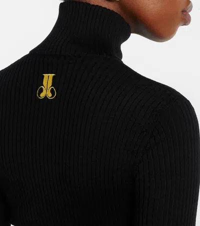 La Doublej High Kick Cashmere And Silk Turtleneck Sweater In Black