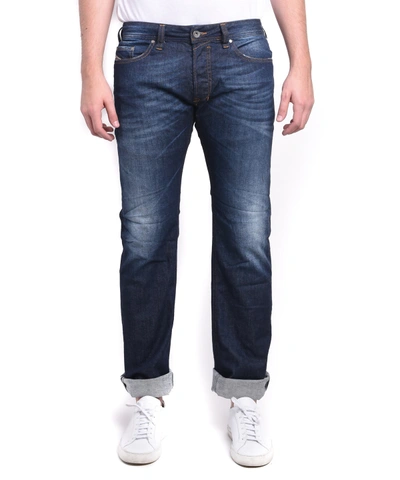 Diesel Safado Men's Regular Slim-straight Stretch Denim Jeans 0rf06 In Blue
