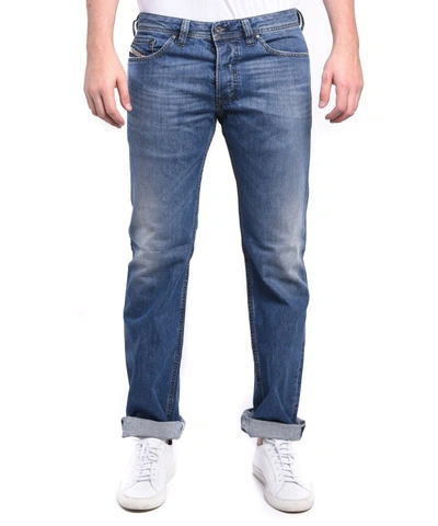 Diesel Men's Safado Regular Slim-straight Denim Jeans 0r08m In Blue