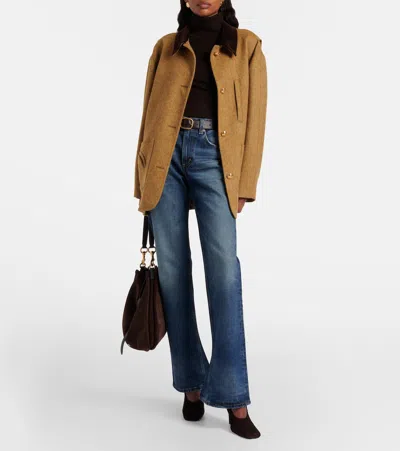 Agolde Kick Boot Bootcut Jeans In Blue