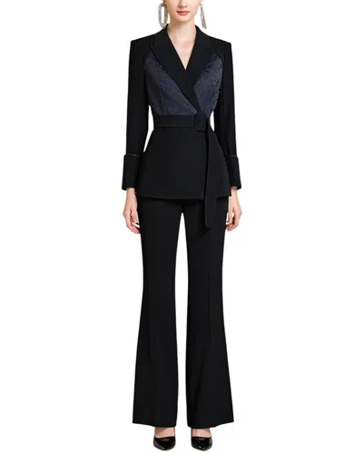 Esea 2pc Blazer & Pant Set In Black