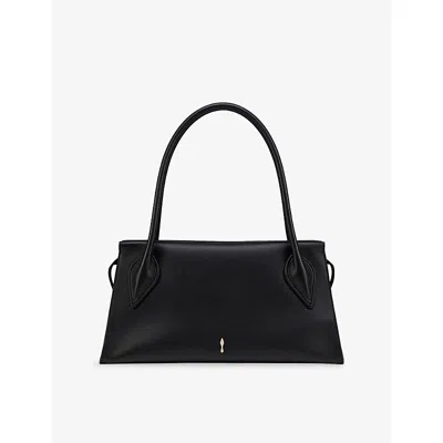 Christian Louboutin Venus Medium Shoulder Bag Structured Top Handles In Black