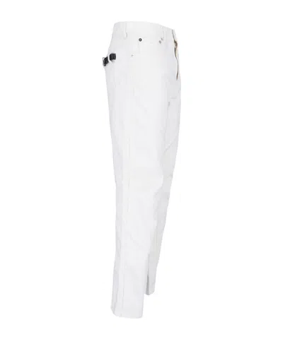 Coperni Straight Leg Logo Plaque Pants In Neutral