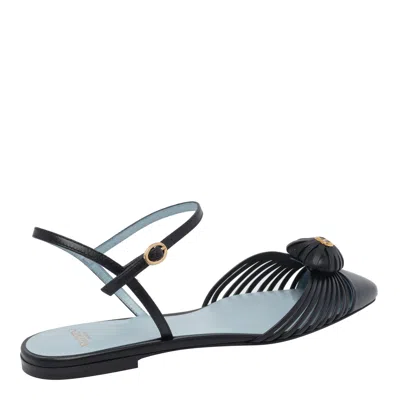 Valentino Ballerina Vg Sandal Royal T. 05 Ca In Black