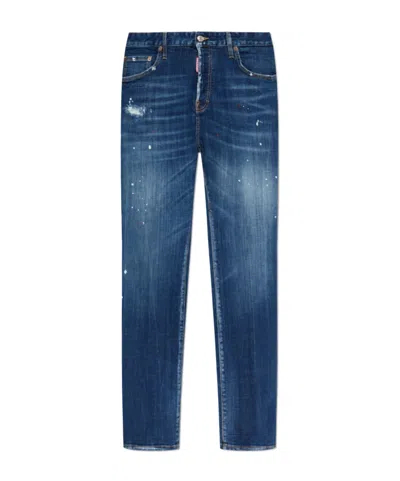 Dsquared2 642 Distressed Jeans In Blue