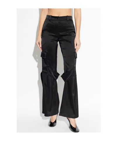 Courrèges Belt Loop Cargo Pants In Black