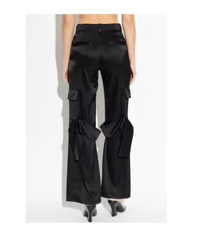 Courrèges Belt Loop Cargo Pants In Black