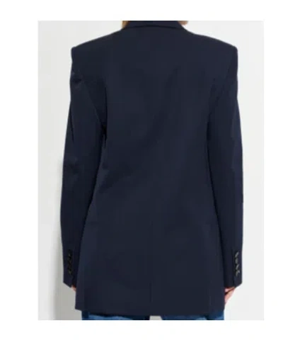 Stella Mccartney Buttoned Double-breasted Jacket In Blue