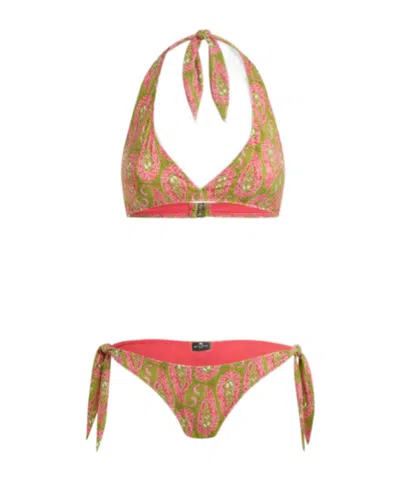 Etro Paisley-pattern Bikini In Multi
