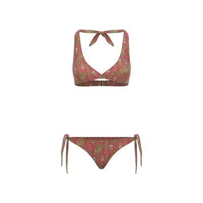 Etro Paisley-pattern Bikini In Multi