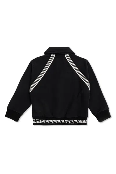 Versace Long-sleeved Sweatshirt In Blue