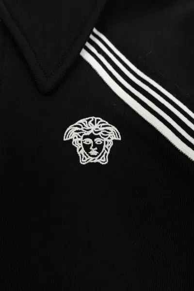 Versace Long-sleeved Sweatshirt In Blue