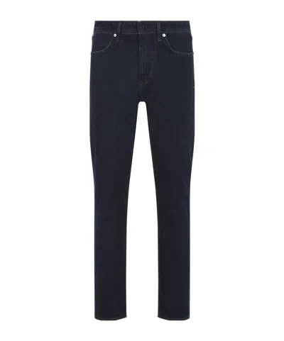 Stone Island Regular-straight-fit Five-pocket Jeans With Rinsed Finish In Blue