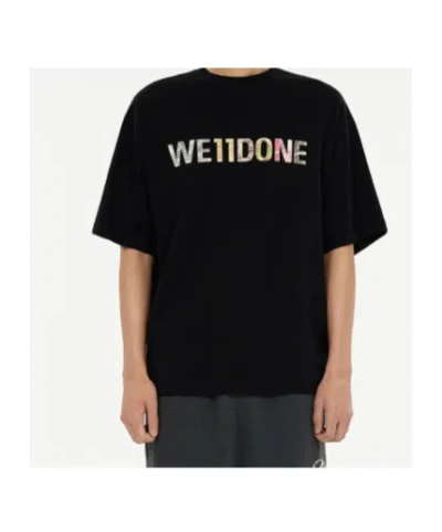 We11 Done We11done Patchwork T-shirt In Black