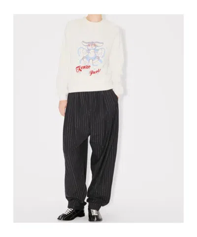 Kenzo Rabbit-print Sweatshirt In White