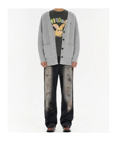 We11 Done Painted Rabbit T-shirt In Black