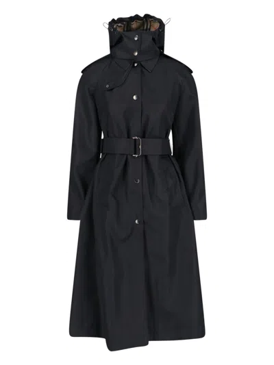 Burberry Technical Coat "car Coat" In Black