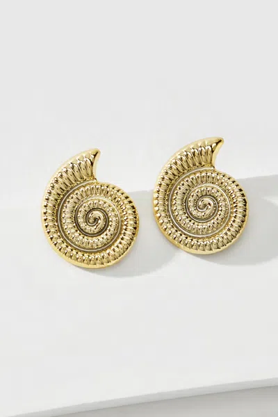 Cupshe Gilded Sands Gold-tone Earrings Set In Gold