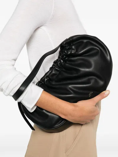Apc Ninon Hoop Shoulder Bags Black In Black