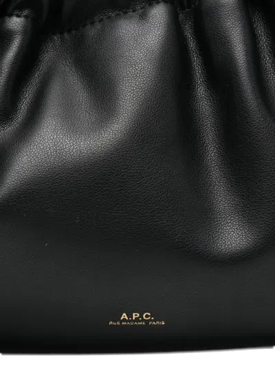 Apc Ninon Hoop Shoulder Bags Black In Black