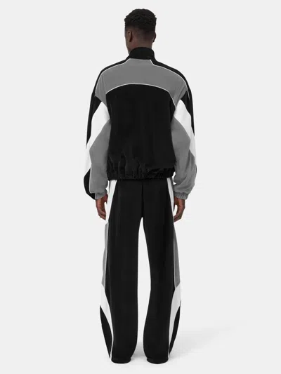 Amiri Oversized Panel Track Jacket In Black