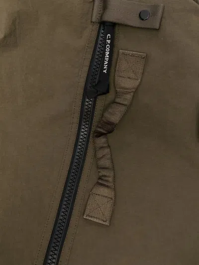 C.p. Company C.p.company Logo Embroidered Backpack In Brown