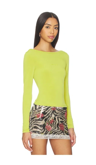 Hand Over Lime Tee In Green