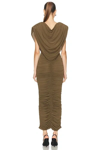 Ronny Kobo Parish Dress In Brown