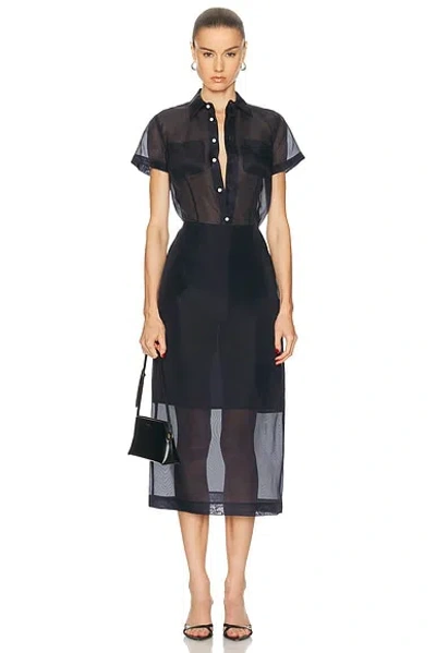 Polo Ralph Lauren Button Front Shirt In Black