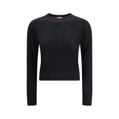Diesel Women M-alinesa Pullover In Black