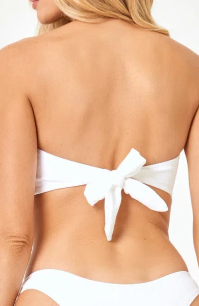 L*space Lspace Jasper Bandeau Bikini Top In White