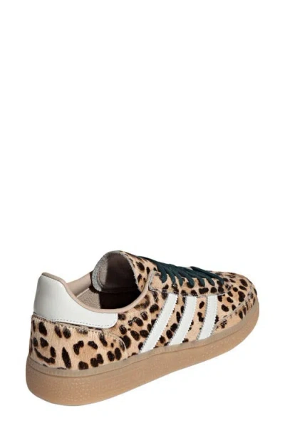 Adidas Originals Handball Spezial Leopard-print Leather Sneakers In Animal Print