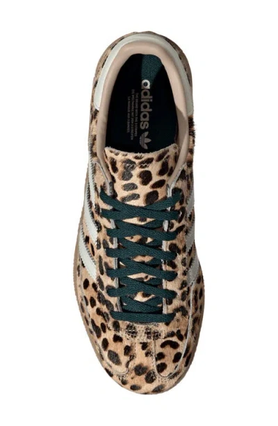 Adidas Originals Handball Spezial Leopard-print Leather Sneakers In Animal Print