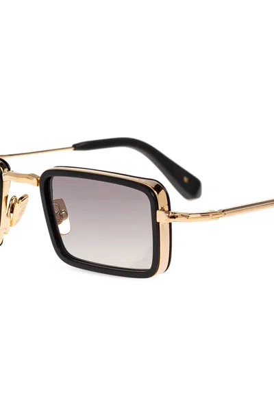 John Dalia Rectangle Sunglasses In Brown
