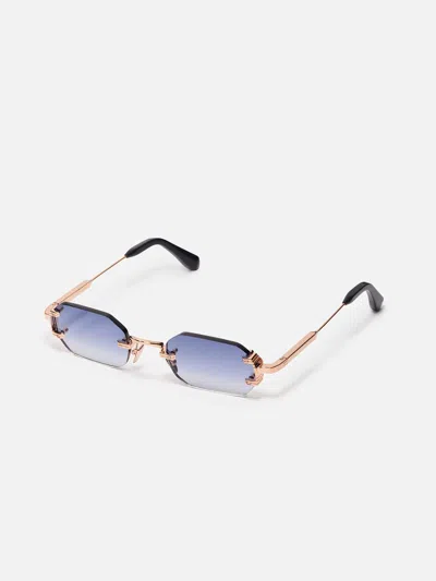 John Dalia Frameless Sunglasses In Gray