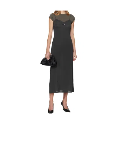 Marc Jacobs Black Claw Clip Medium Clutch In Black