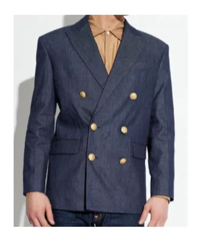 Dsquared2 Double-breasted Blazer In Blue