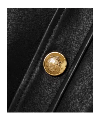 Nili Lotan Hadley Leather Cropped Jacket In Black