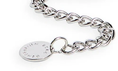 Bcbg Mariner Chain Link Belt In Silver