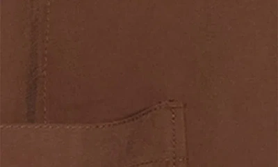 Max Studio Oversize Brushed Twill Blazer In Brown