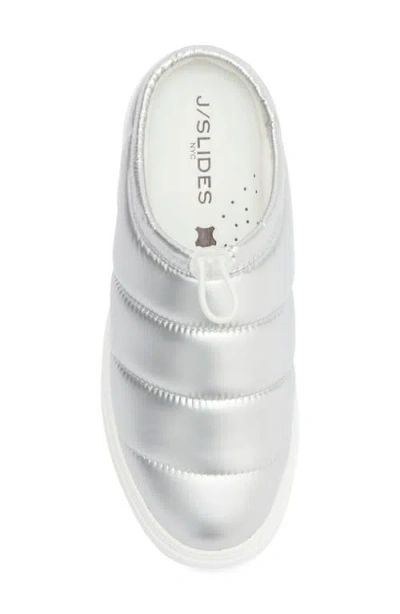 Jslides Coco Slip On Sneaker In Silver