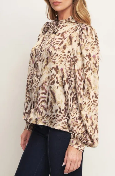 Flying Tomato Button Front Long Sleeve Top In White