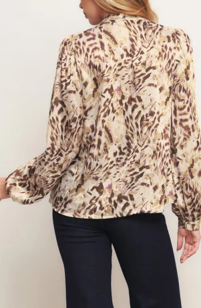Flying Tomato Button Front Long Sleeve Top In White
