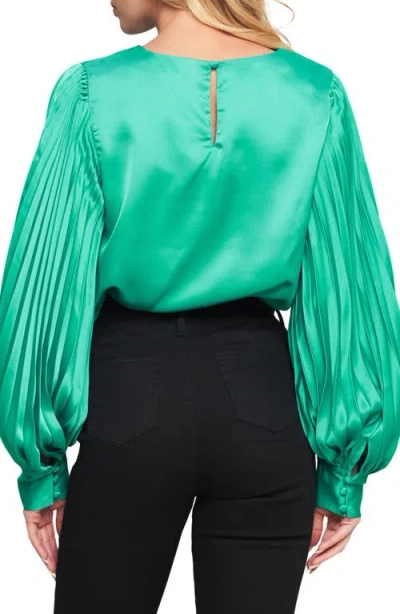 Flying Tomato Solid Woven Long Sleeve Top In Multi