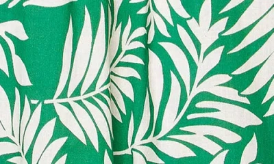 Flying Tomato Flutter Sleeve Woven Top In Green