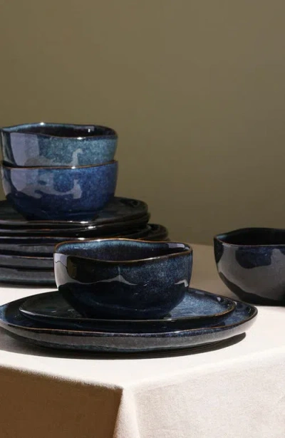 Stone Lain Mirella Stoneware 24-piece Dinnerware Set In Blue