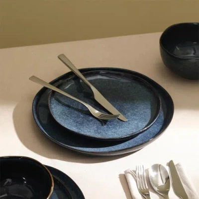Stone Lain Mirella Stoneware 24-piece Dinnerware Set In Blue