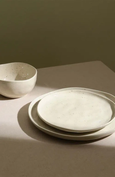 Stone Lain Mirella Stoneware 24-piece Dinnerware Set In White