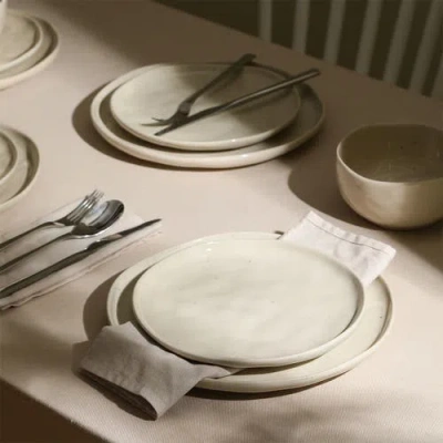 Stone Lain Mirella Stoneware 24-piece Dinnerware Set In White